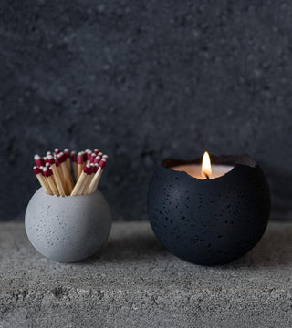 Orbis Concrete Candle- Medium