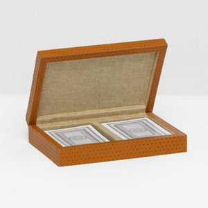 Monza Full Grain Leather Playing Card Set